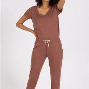 Vuori All Day Romper / Jumpsuit Terracotta Heather Small Like New